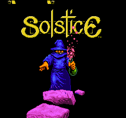 Solstice (Japan) Title Screen